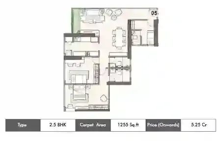 2.5 BHK Plan