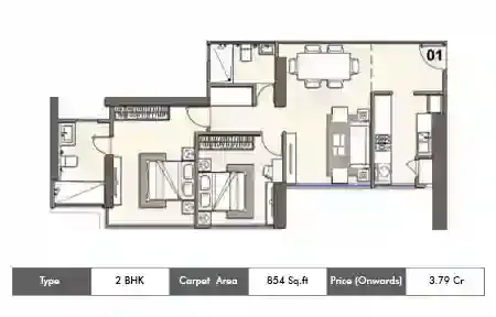 2 BHK Plan
